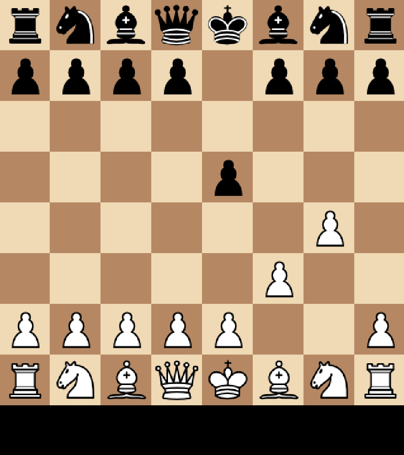 screenshot of the chess game interface showing a           
  checkmate