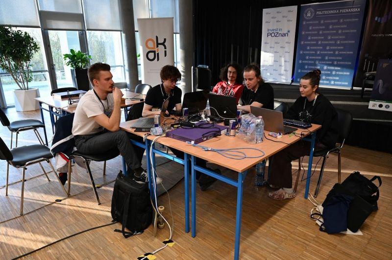 image showing me and my team working on this hackaton project