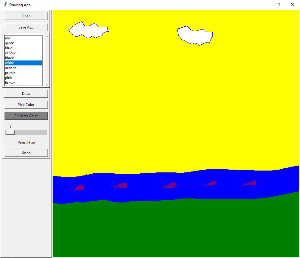 image showcasing how paint application interface looks like